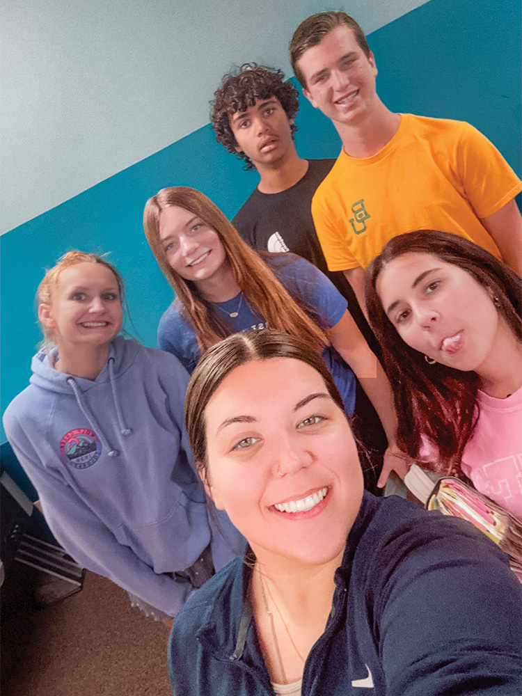 CoServ Customer Care Specialist Kara Paddock spends time Volunteering 
at her church with the Youth Group. Photo submitted by KARA PADDOCK