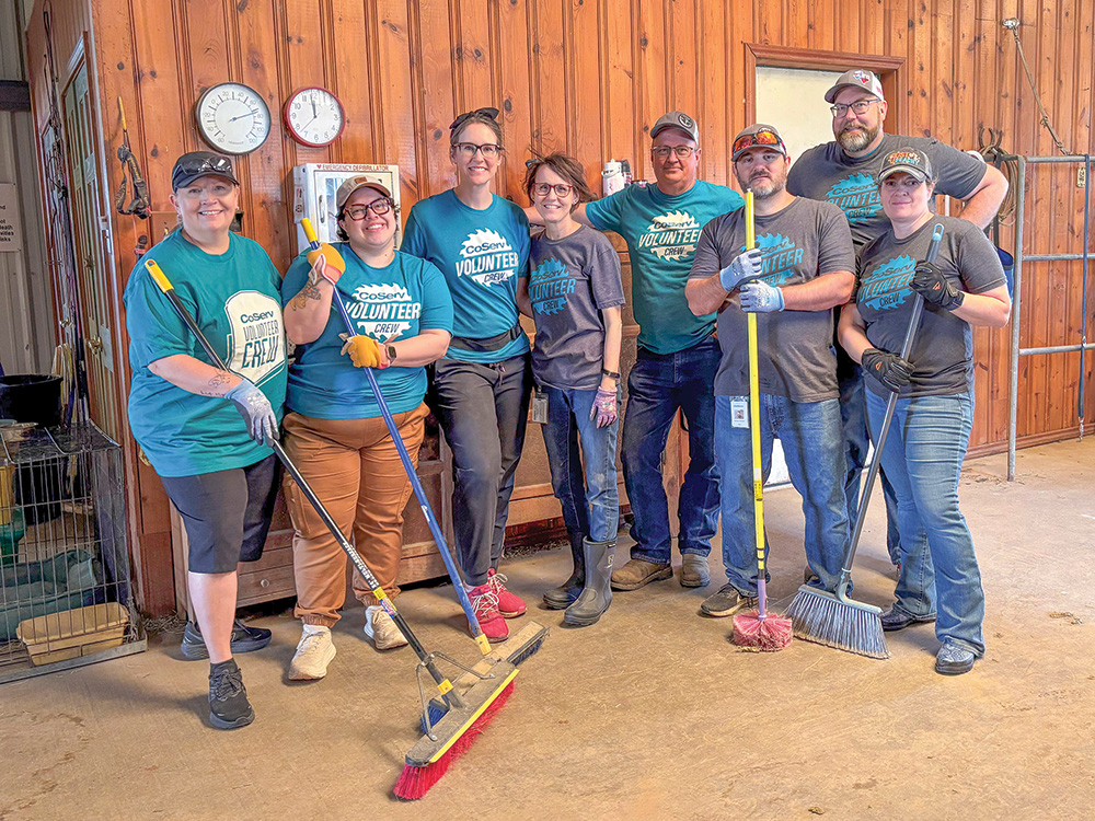 L: The CoServ Communications team volunteered at Born 2 Be Therapeutic L: Equestrian Center, a non-profit organization that provides safe and affordable therapeutic horseback riding for children and adults with disabilities.